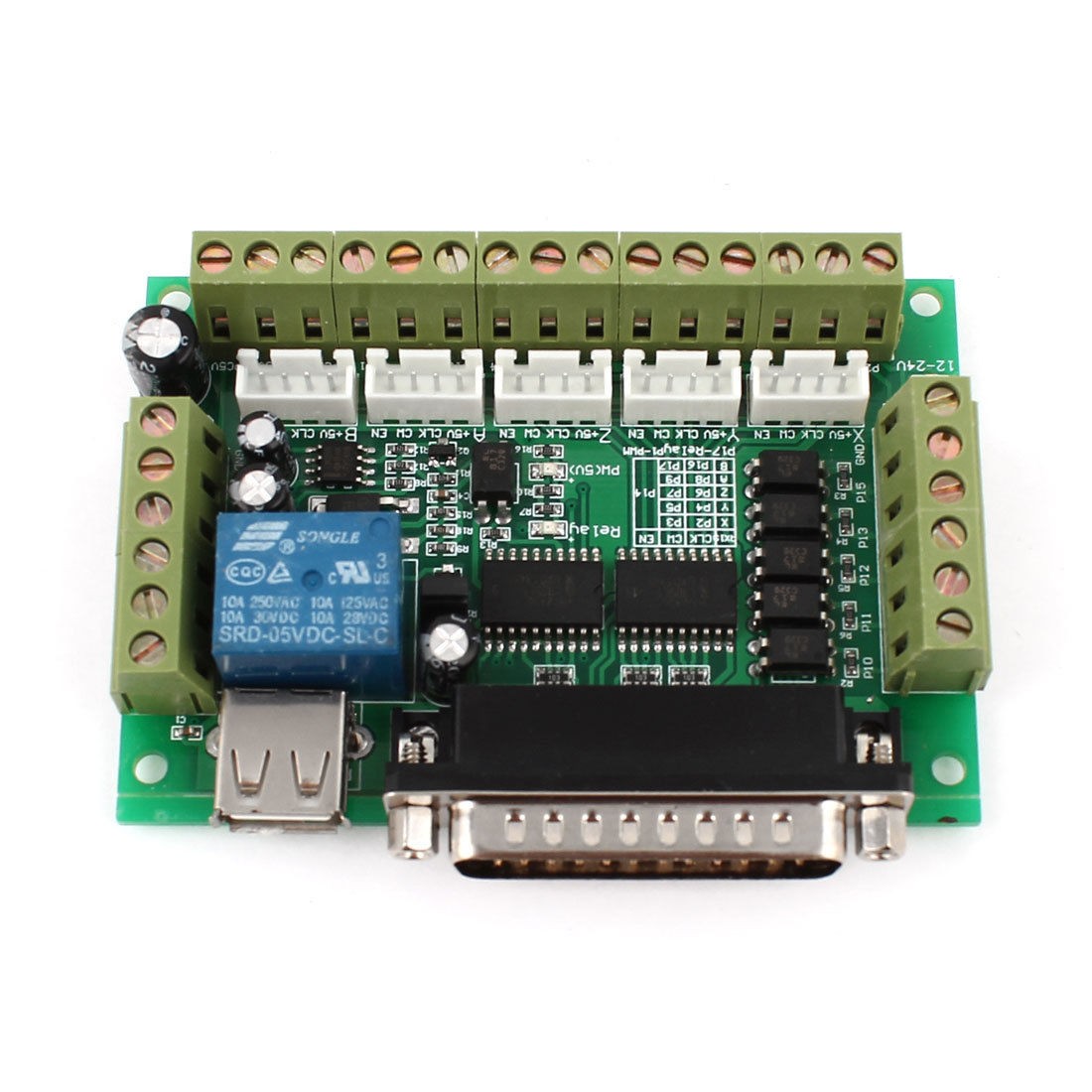 2pcs Mach3 CNC Stepping Motor Driver Interface Adapter Breakout Board USB Cabl