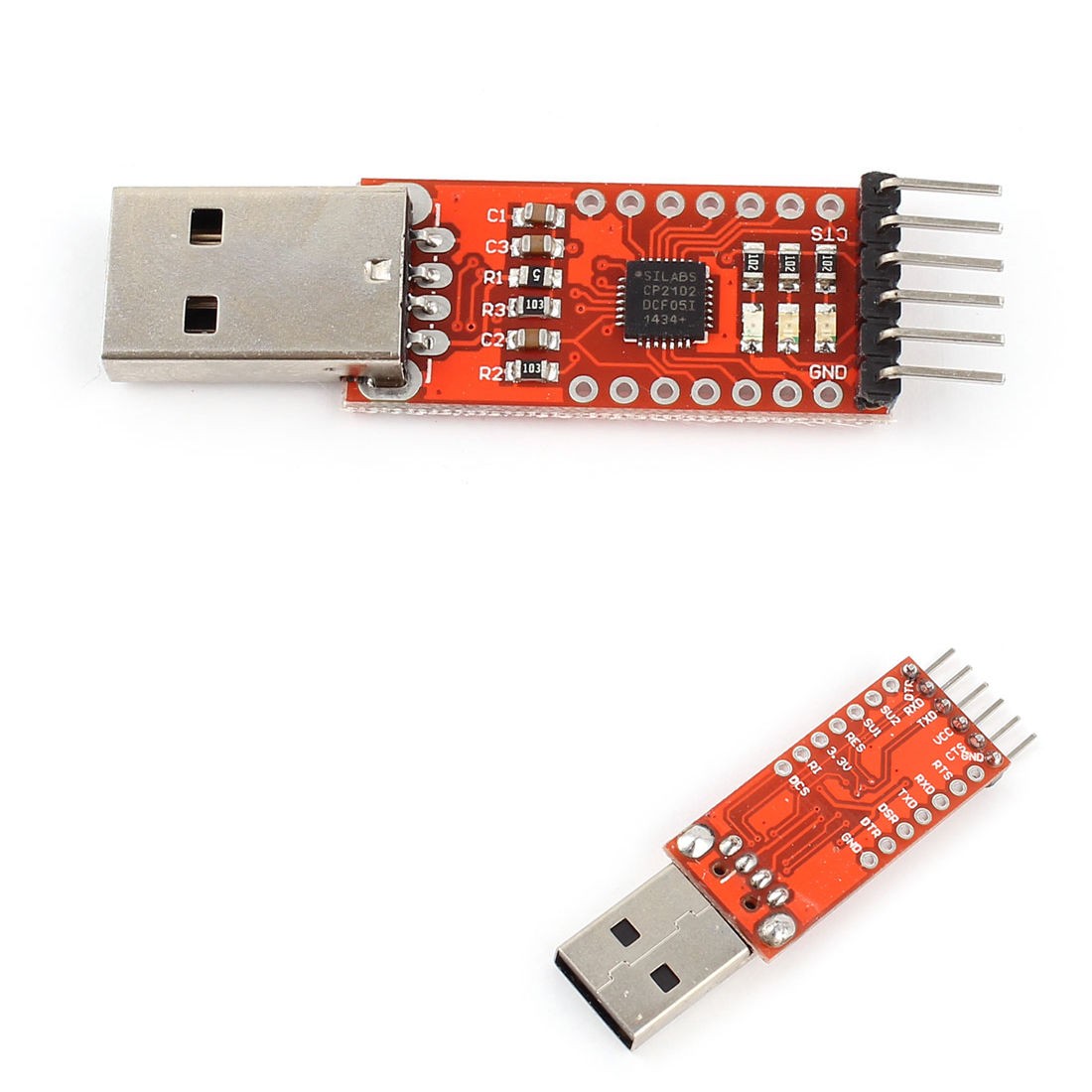 USB 2 0 to TTL UART 6pin Board Serial Converter CP2102 STC PRGMR