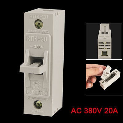 Single Pole 1P 10x38mm Cylindrical Fuse Holder RT14 20A