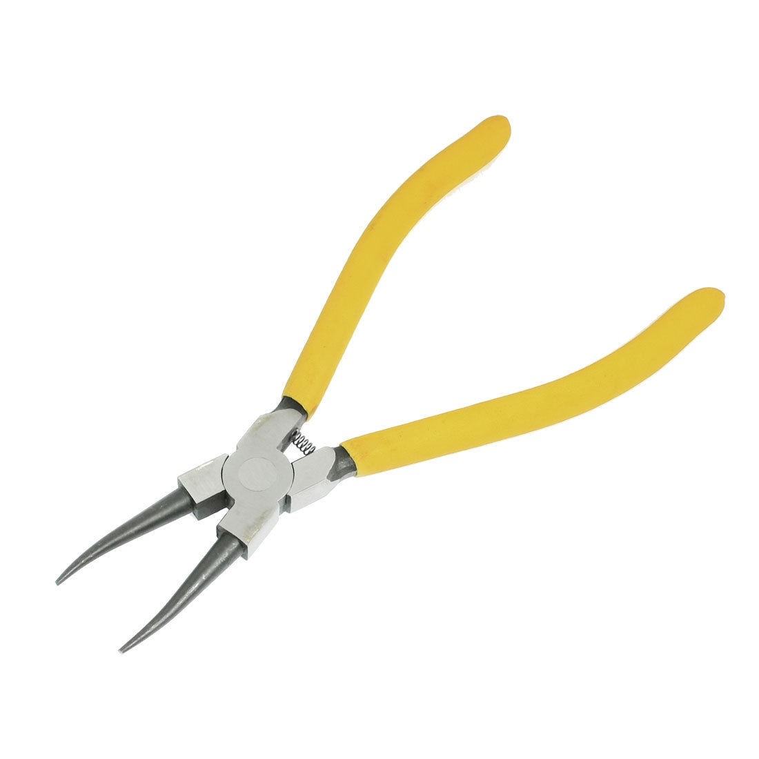 Yellow Plastic Coated Grips Internal Straight Circlip Plier 9"