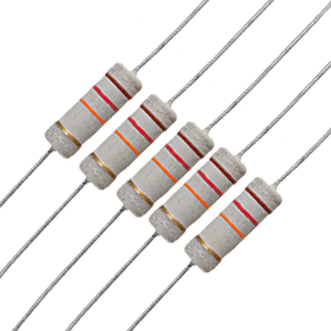 10 x 3W 500V 12K Ohm 12KR Metal Oxide Film Resistors