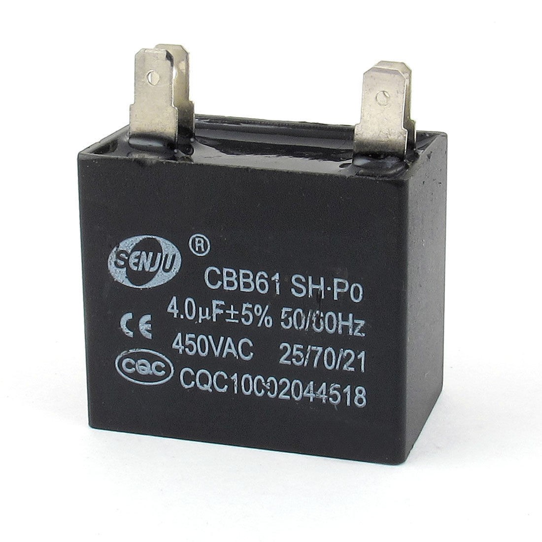 AC 450V 4uF 4pin Polypropylene Film Ceiling Fan Motor Run Capacitor CBB61