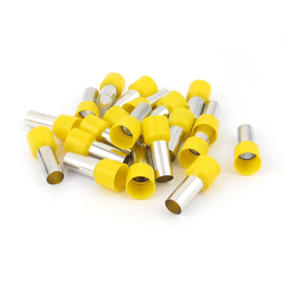 20 Pcs Wire Crimp Connector Terminal Insulated Ferrule Yellow E25 16 4AWG 25MM2