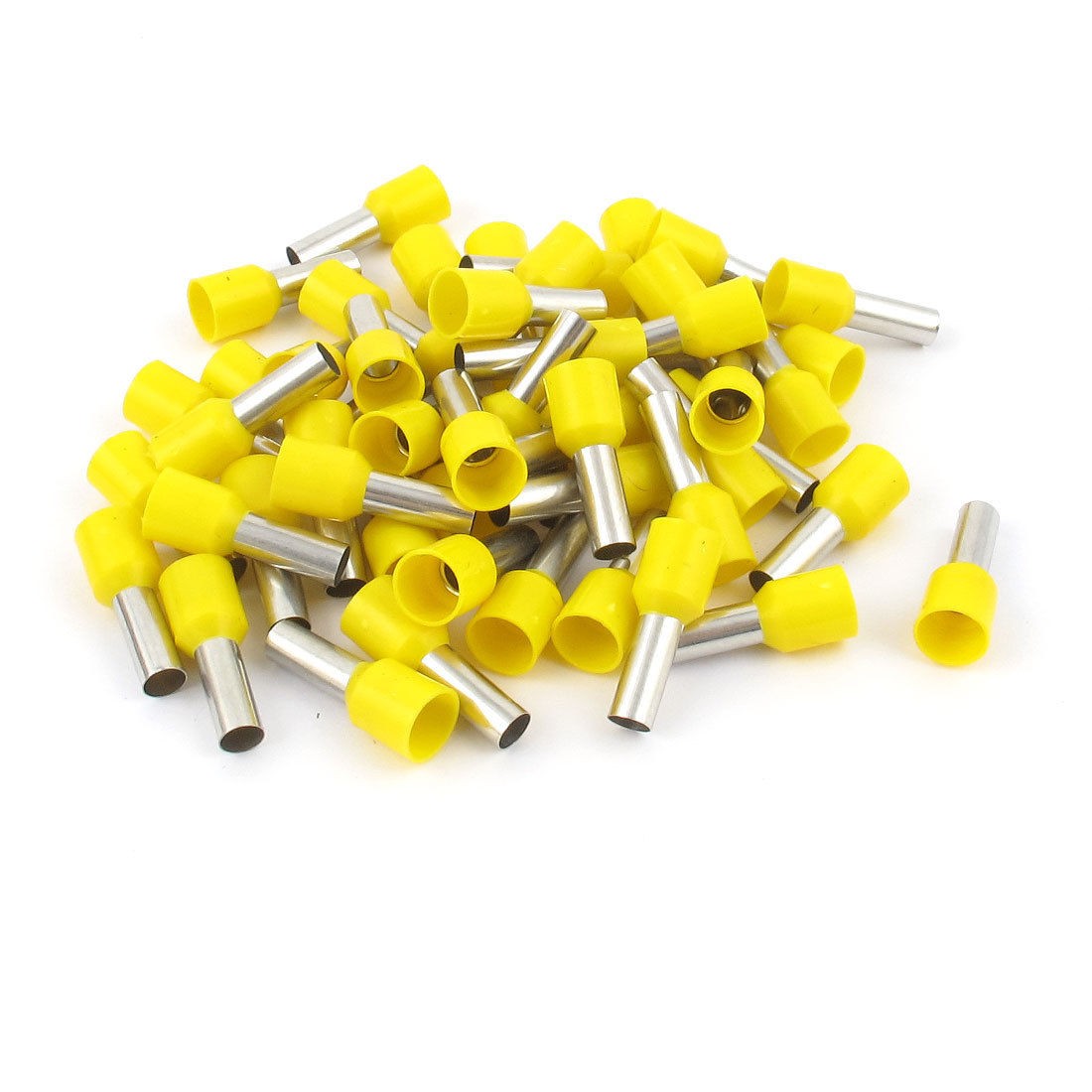 50 Pcs Insulated Ferrule Wire Cord End Crimp Terminal Yellow E10 12 8AWG 10MM2