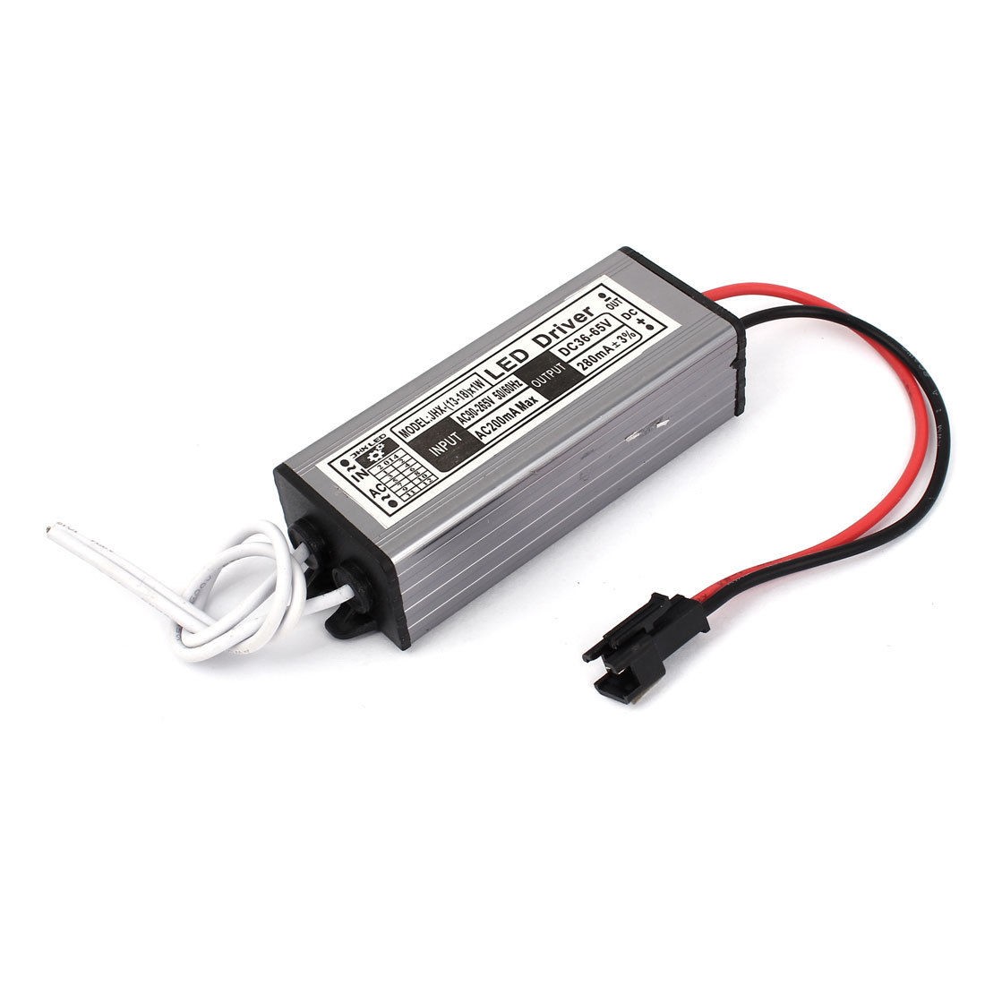 AC 90V 265V to DC 36V 65V LED Driver Waterproof Power Transformer 13 18X1W