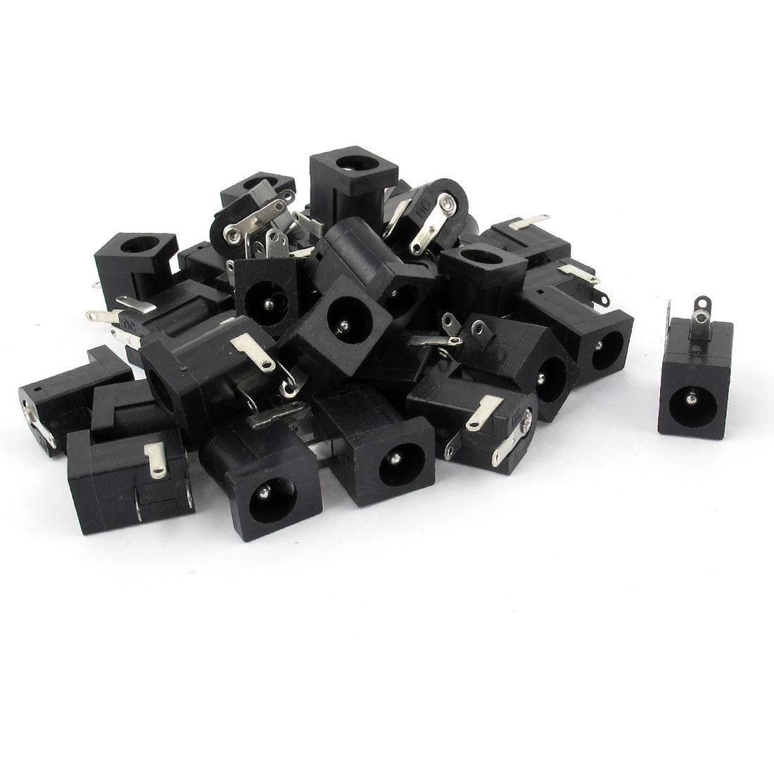35pcs 2 1mm x 5 5mm Barrel Type PCB Mount DC Power Jacks Sockets DC 005 Oulet