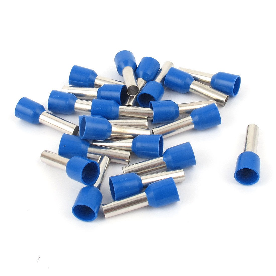 20 Pcs Wire Copper Crimp Connector Terminal Insulated Ferrule Blue E6012 10AWG