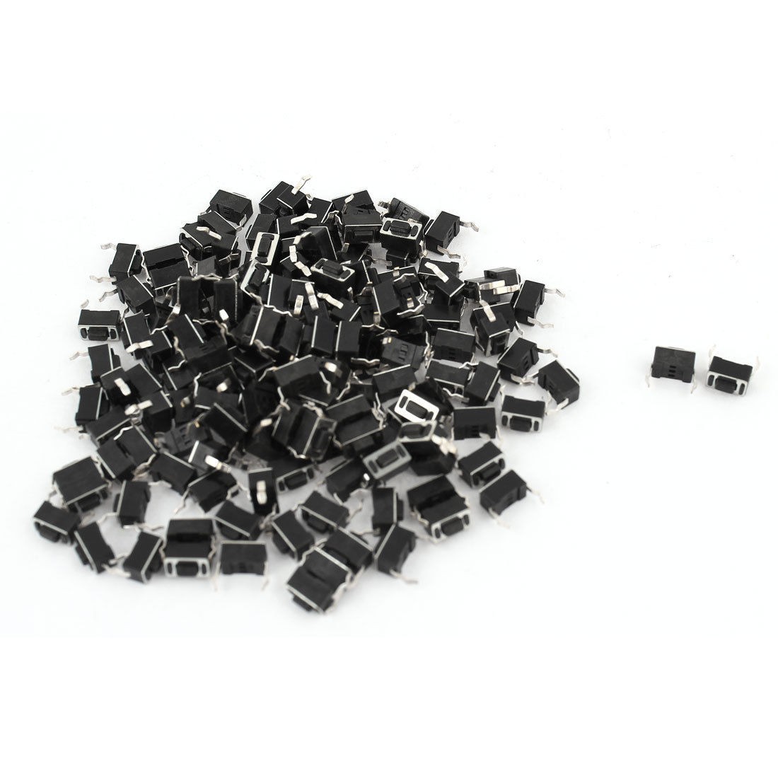 100pcs 6x3x4 3mm Momentary 2 Pin Pushbutton Tactile Tact Switches