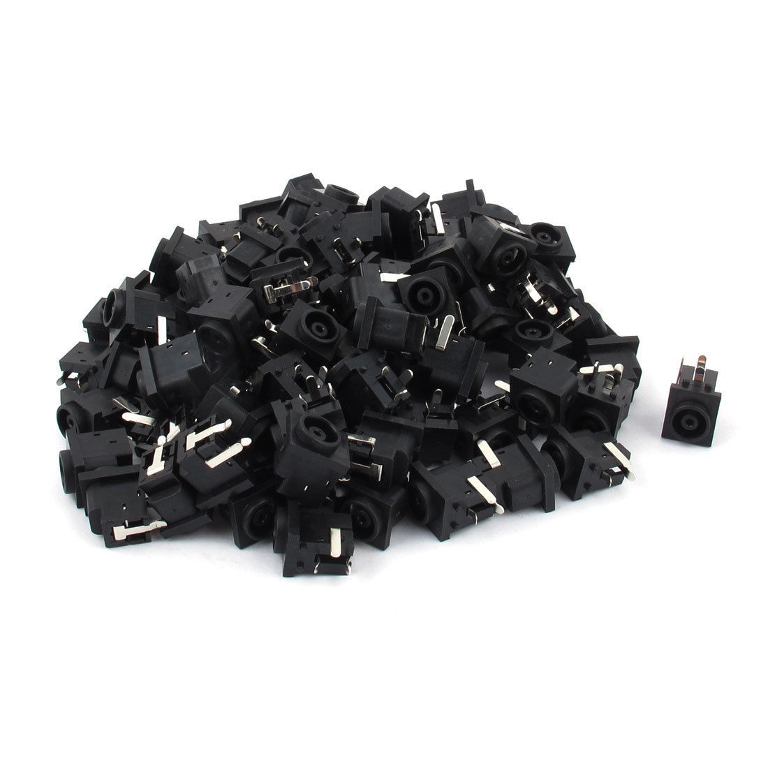100 Pcs 7 3mm x 2mm 3 Pin DIP DC Socket Power Jack Connector DC038