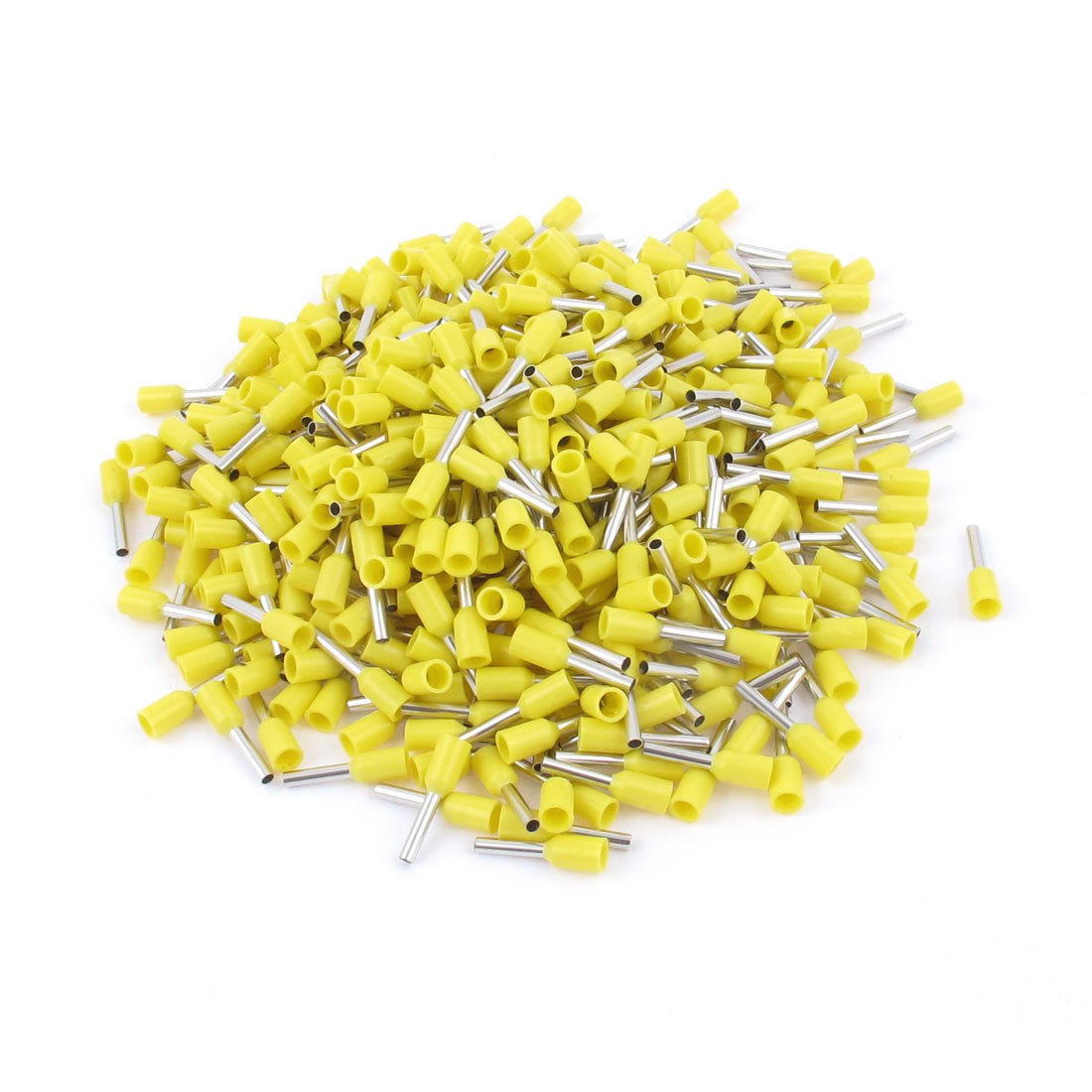 450pcs Wire Crimp Connector Insulated Ferrule Pin Cord End Terminal AWG18 Yellow