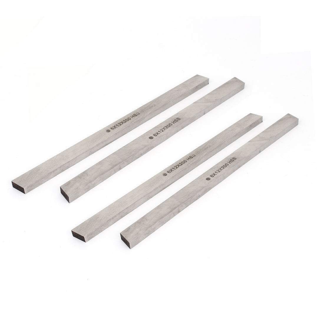 4 Pcs Machinist Metalworker Cutting Lathe HSS Tool Bit 6mm x 12mm x 200mm