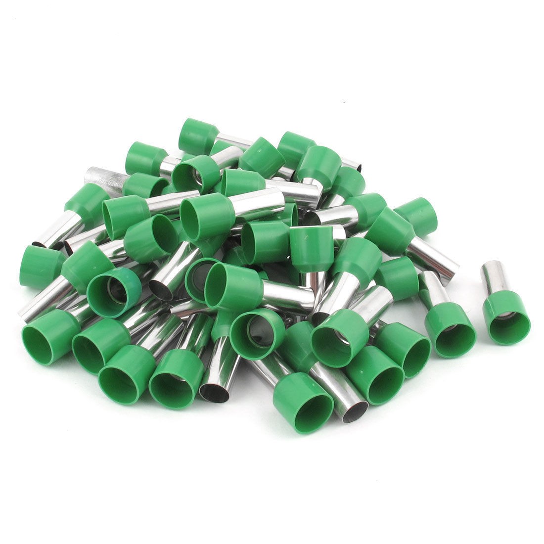 50 Pcs Wire Cord End Terminal Insulated Ferrule Bootlace Green E25 16 4AWG 25MM2