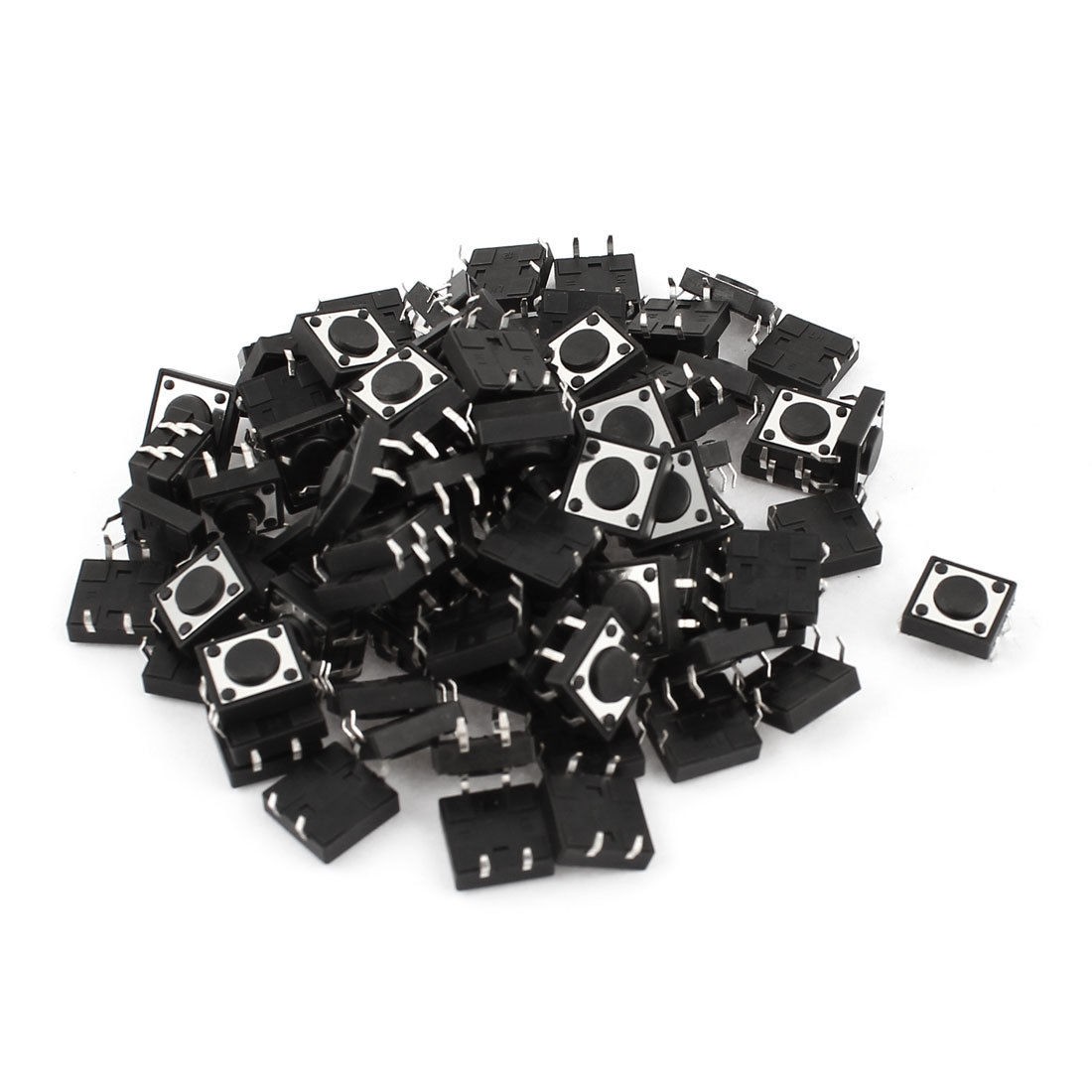 90pcs Momentary 4 Pin DIP Pushbutton Tactile Tact Switches 12x12x4 3mm