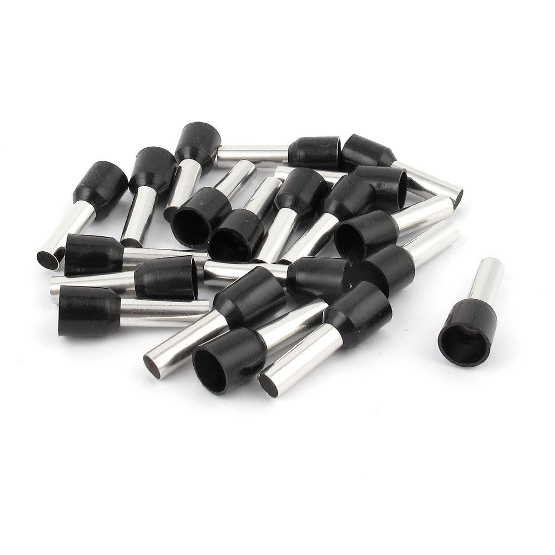 20 Pcs Wire Crimp Cord End Terminal Insulated Ferrule Black E6012 10AWG 6MM2