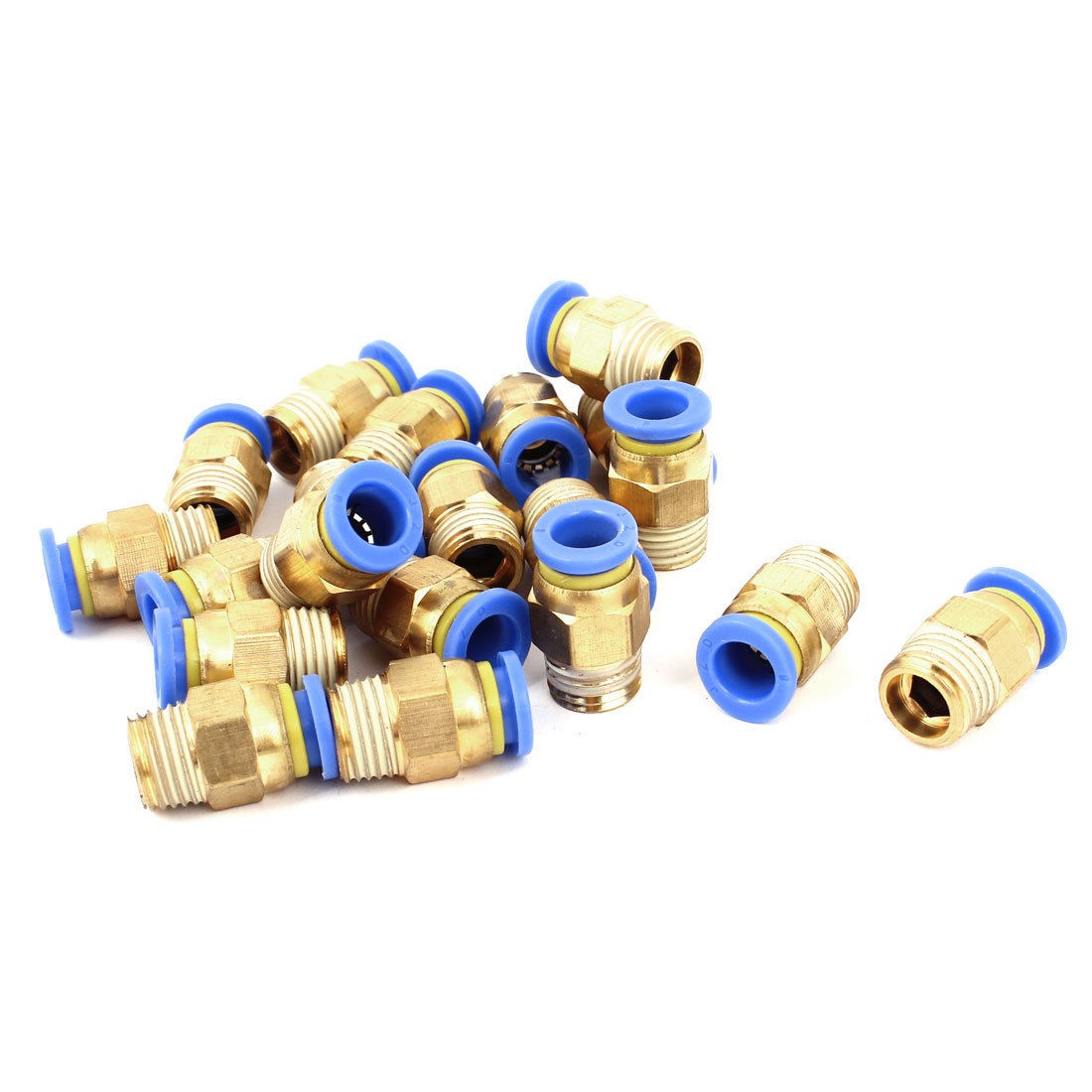 8mm Tube 1 4"BSP Male Thread Quick Connector Pneumatic Air Fittings 20 Pcs