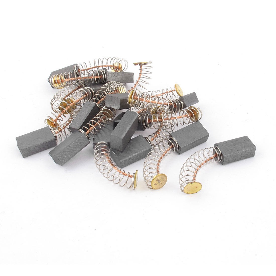 16 Pairs 14mm x 8mm x 5mm Spring Type Electric Motor Carbon Brushes Replacement