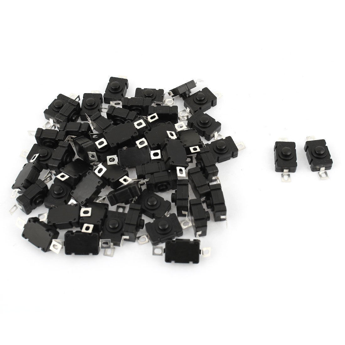 50 Pcs 2 Pin Self Locking Push Button Tactile Tact Switches 18x12x9 5mm