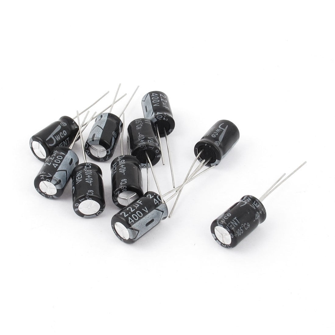 10 Pcs 400V 2 2uF 105C Radial Lead Electrolytic Capacitor 8mm x 13mm