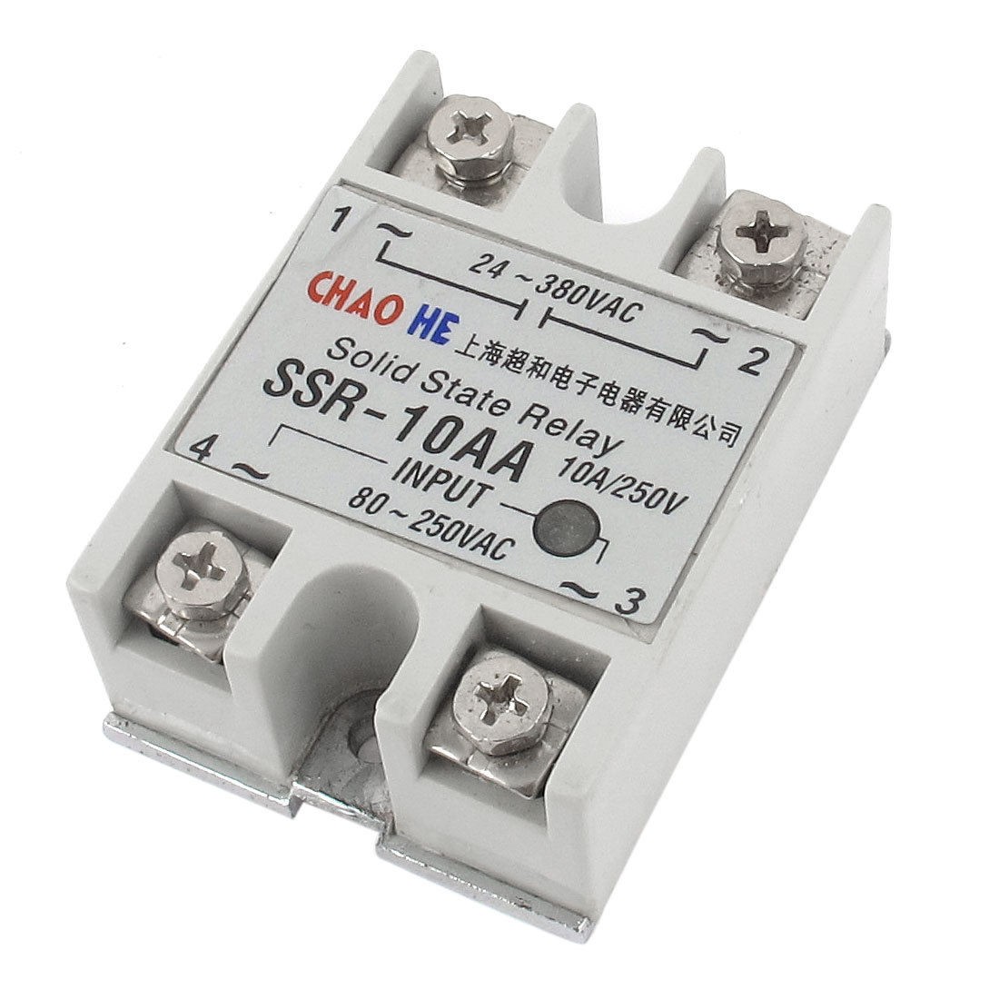 Output 24V 380V 10A SSR 10AA Solid State Relay for PID Temperature Controller
