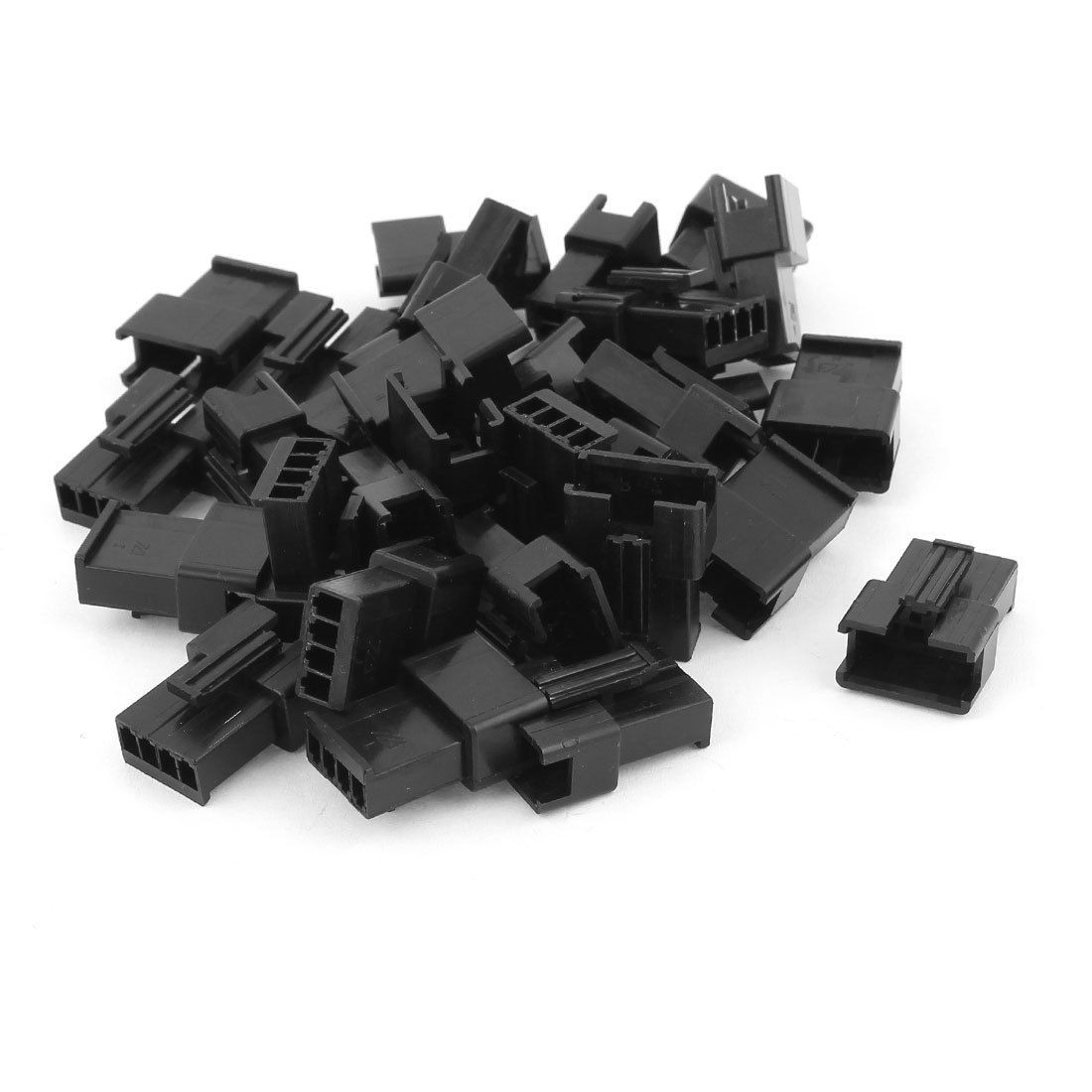 30pcs Black SM 2.54mm Pitch Female Housing for 4P Crimp Terminal Connector