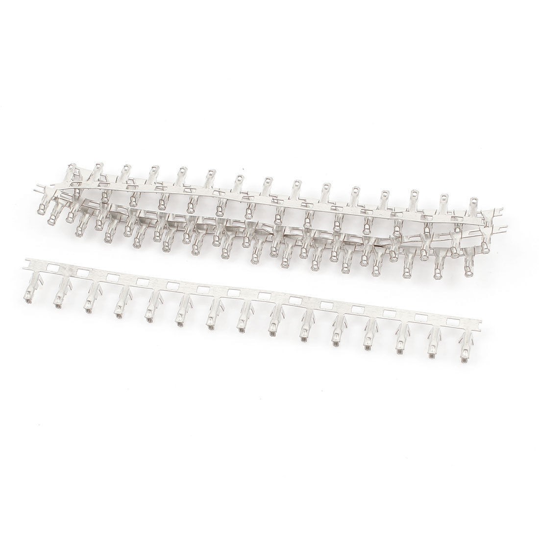 90pcs Silver Tone Metal Ph 2 0 Female Pin Terminal Connector for Jumper Wire