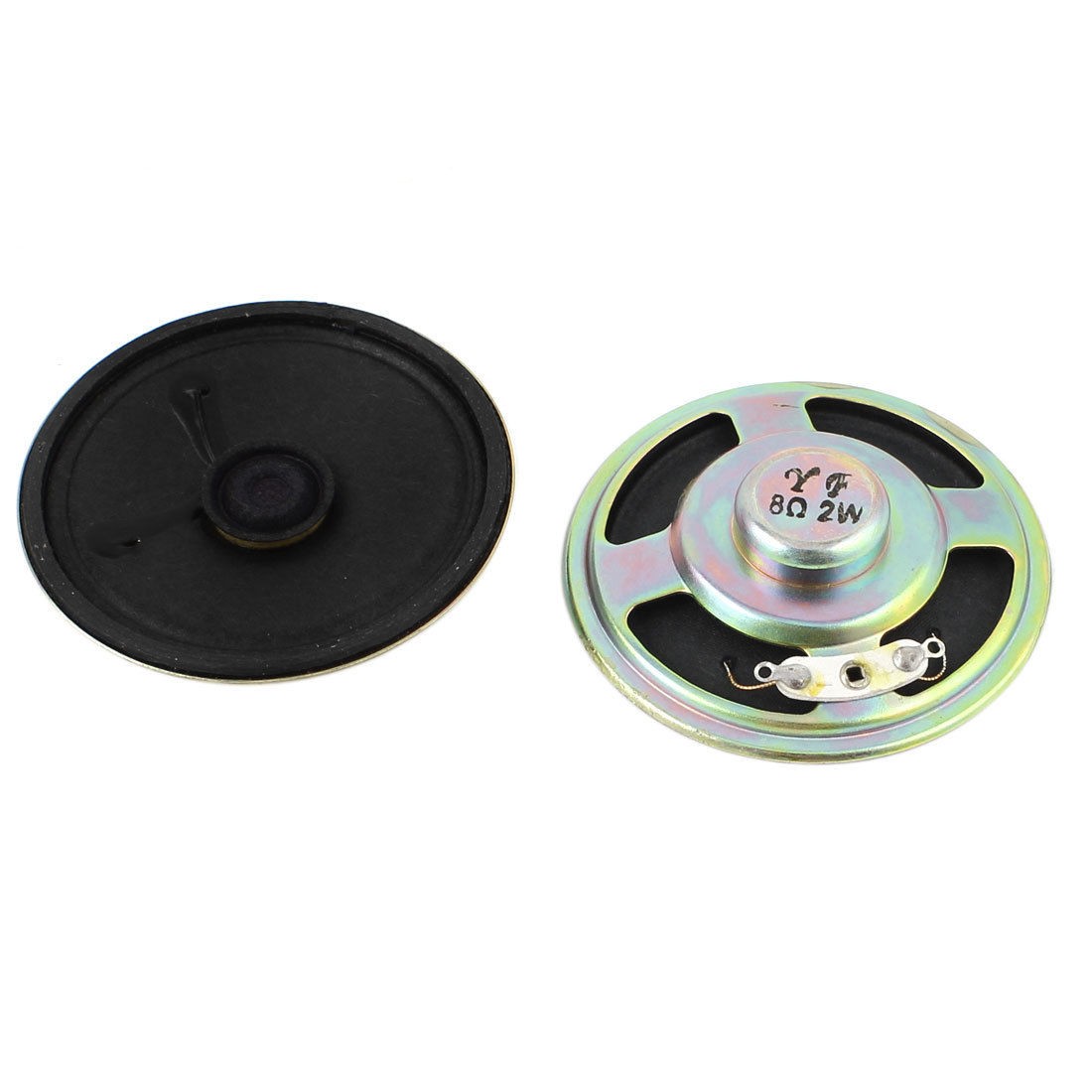 2 Pcs 2W 8ohm 57mm Round Inside Magnet Electronic Speakers Trumpet