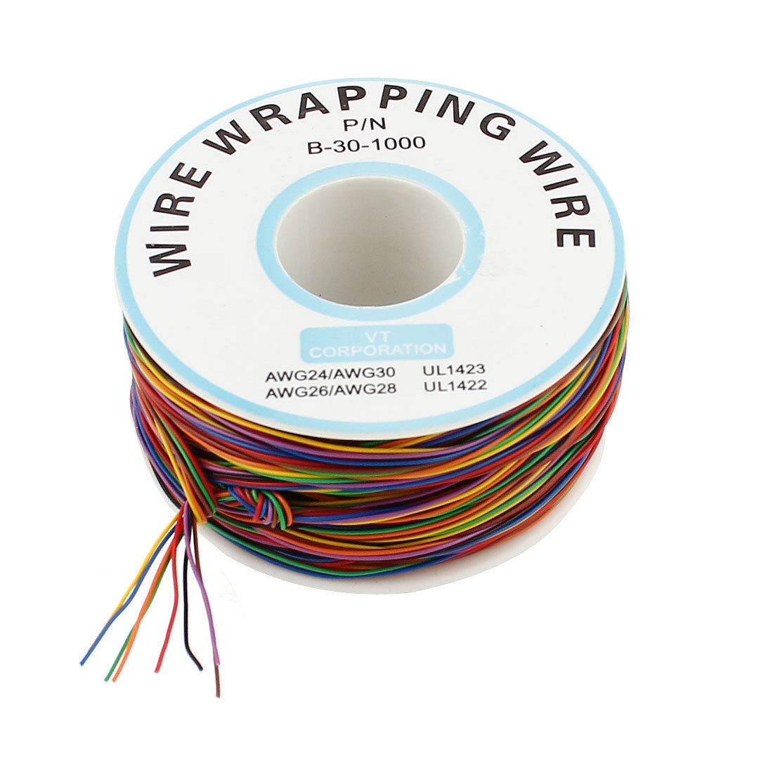 1 Reel 8 Colors 0 25mm Tin Plated Copper Cord Wire Wrapping Wire 30AWG 200M