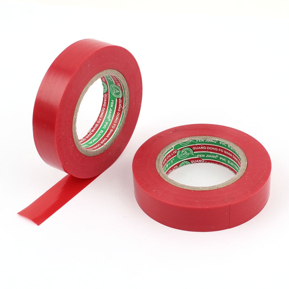 2pcs 16mm Vinyl Electrical Insulated Adhesive Tape Red