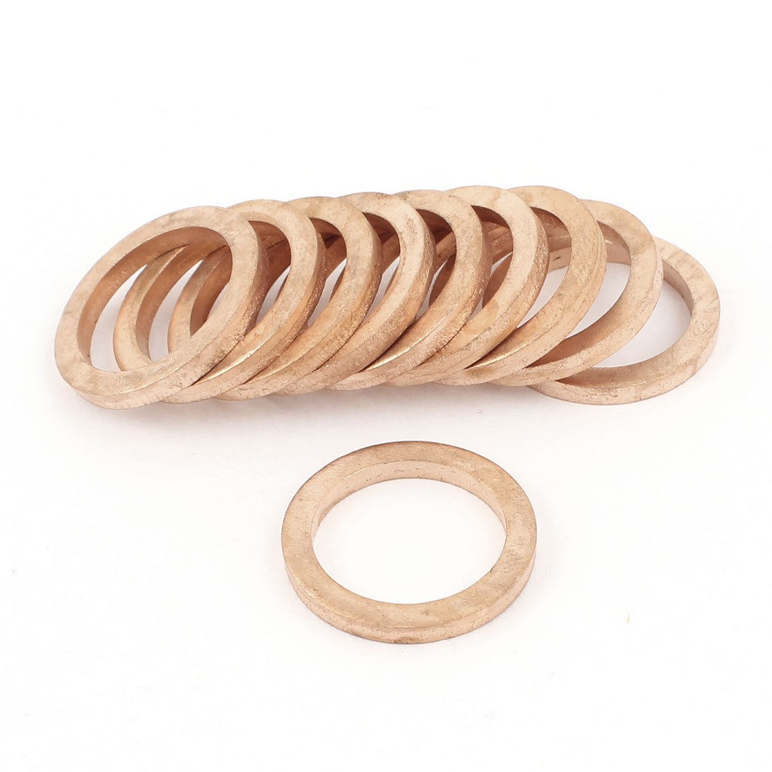 10 Pcs 13mmx18mmx2mm Copper Crush Washers Flat Seal Rings Gaskets