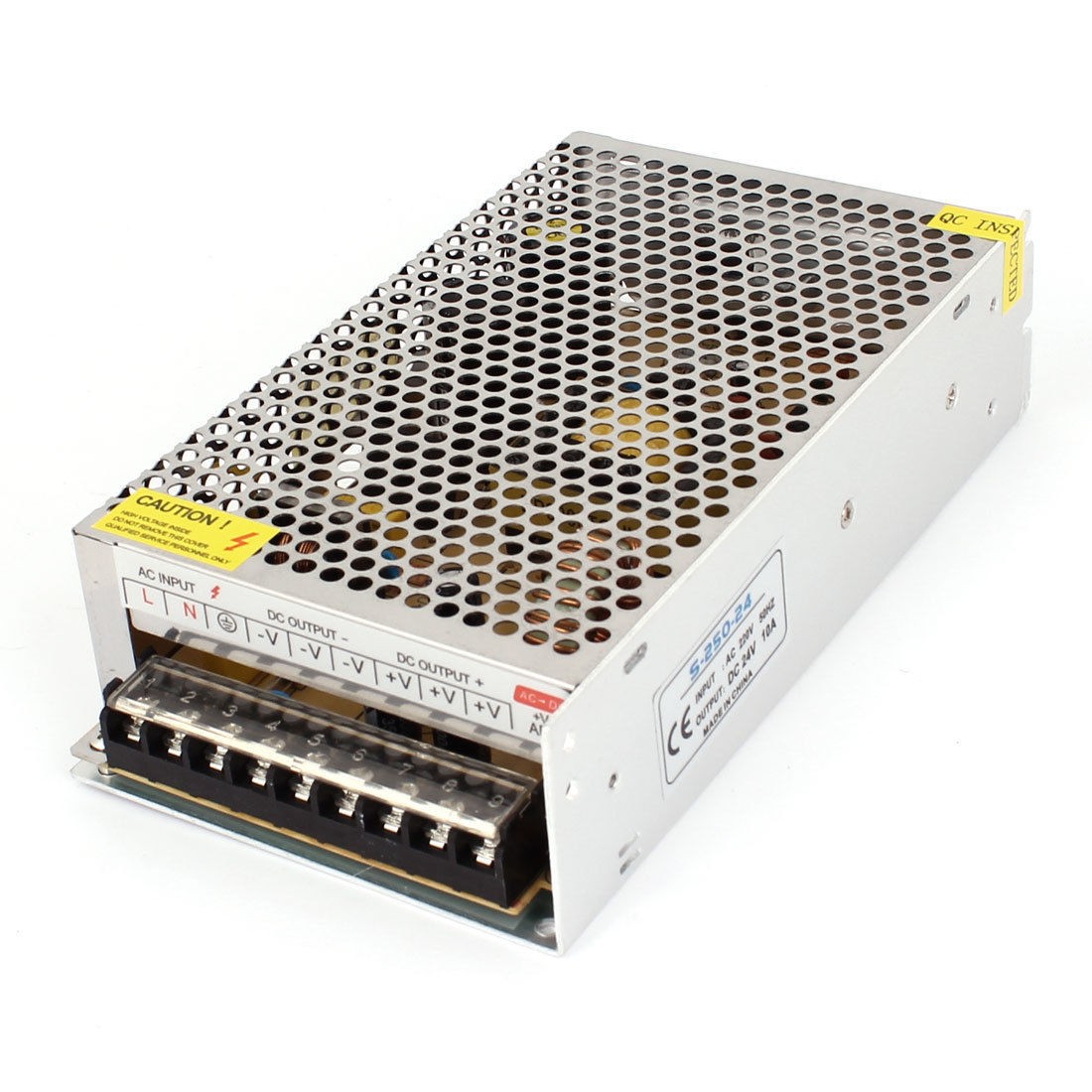 DC 24V 10A 250W LED Strip Light Aluminium Shell Switching Power Supply Converter