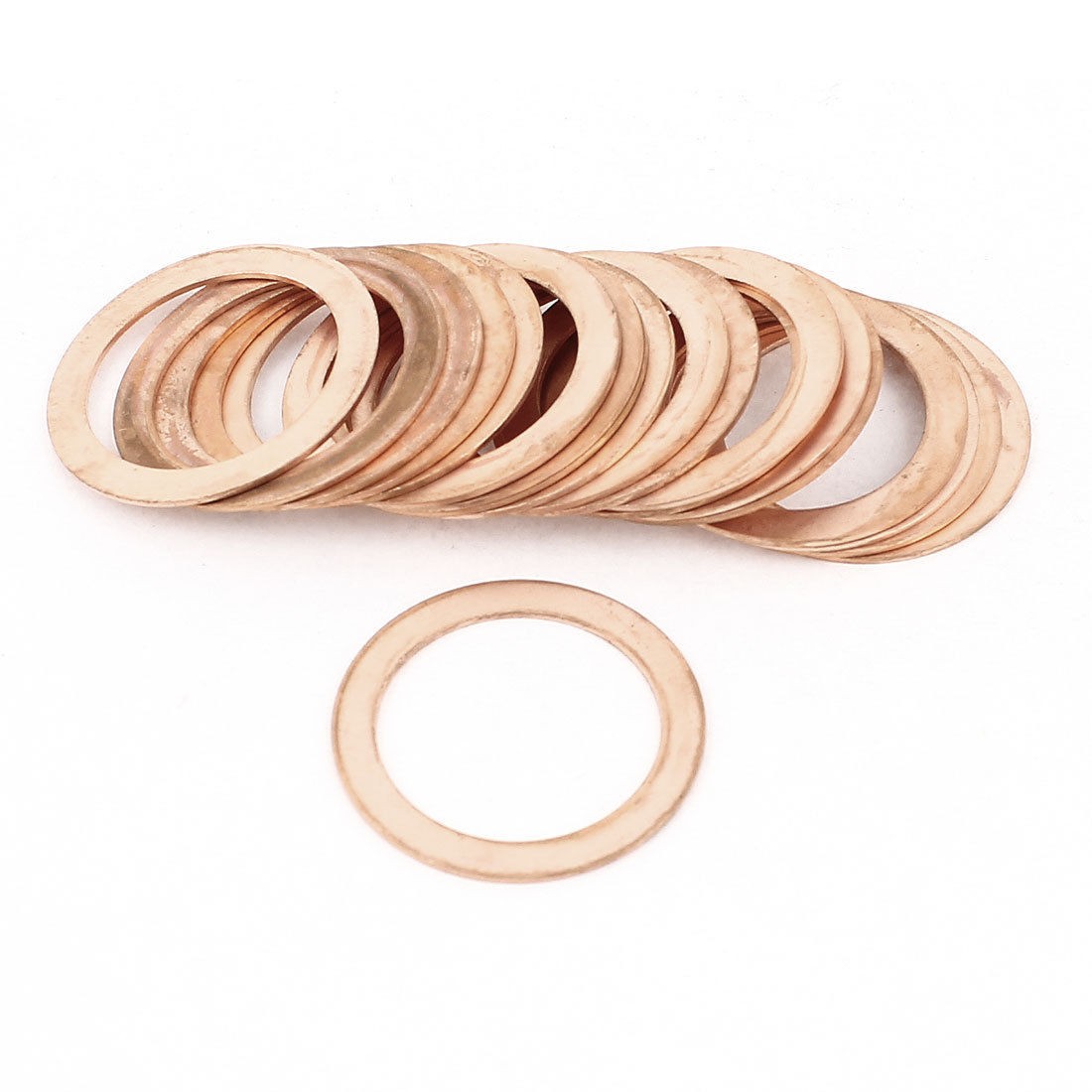 20pcs 27mm Inner Dia Copper Washer Flat Ring Gasket Seal Fitting Fasteners