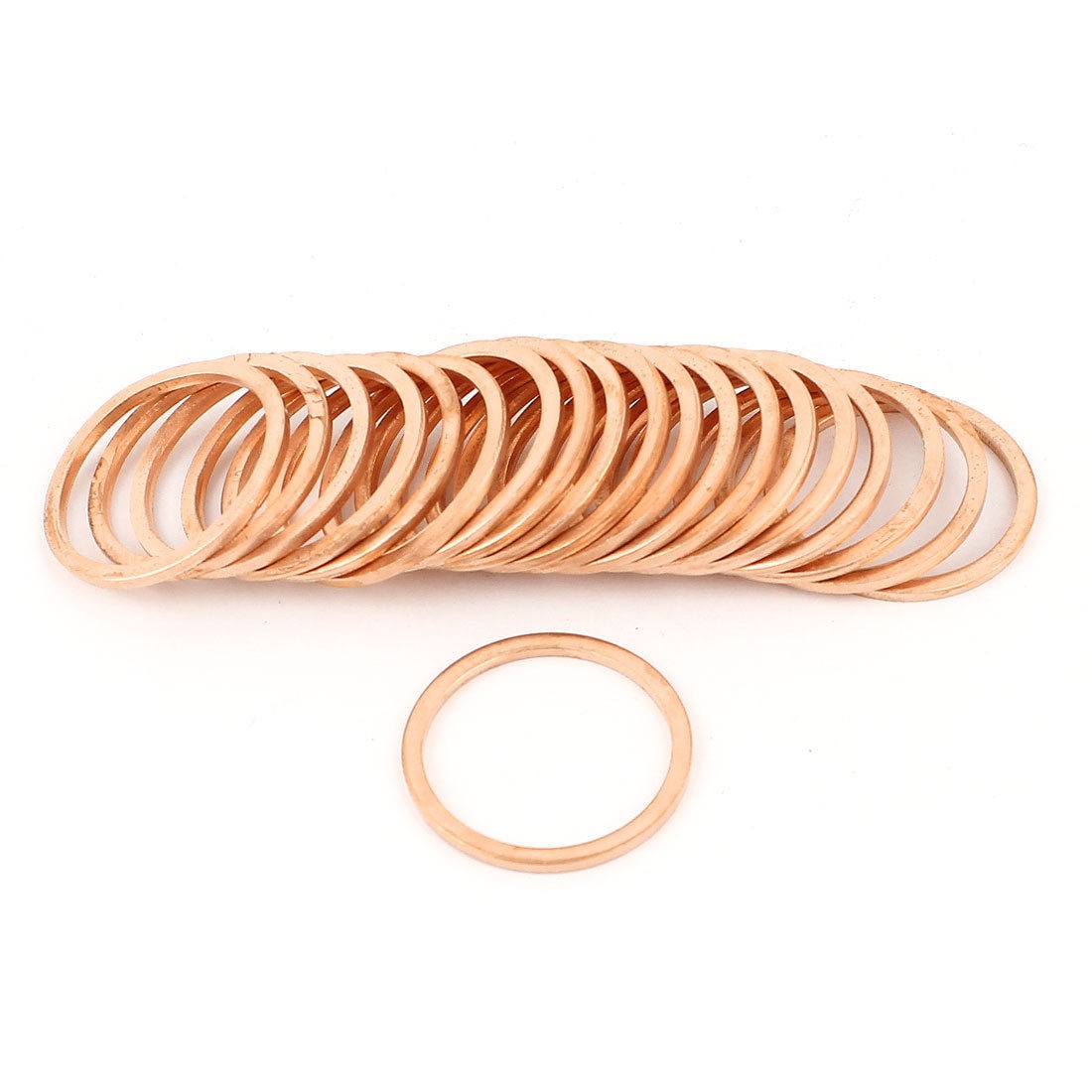 20pcs Copper Flat Washer Ring Gasket Spacer Seal Fitting Fasteners 27mmx32mmx2mm