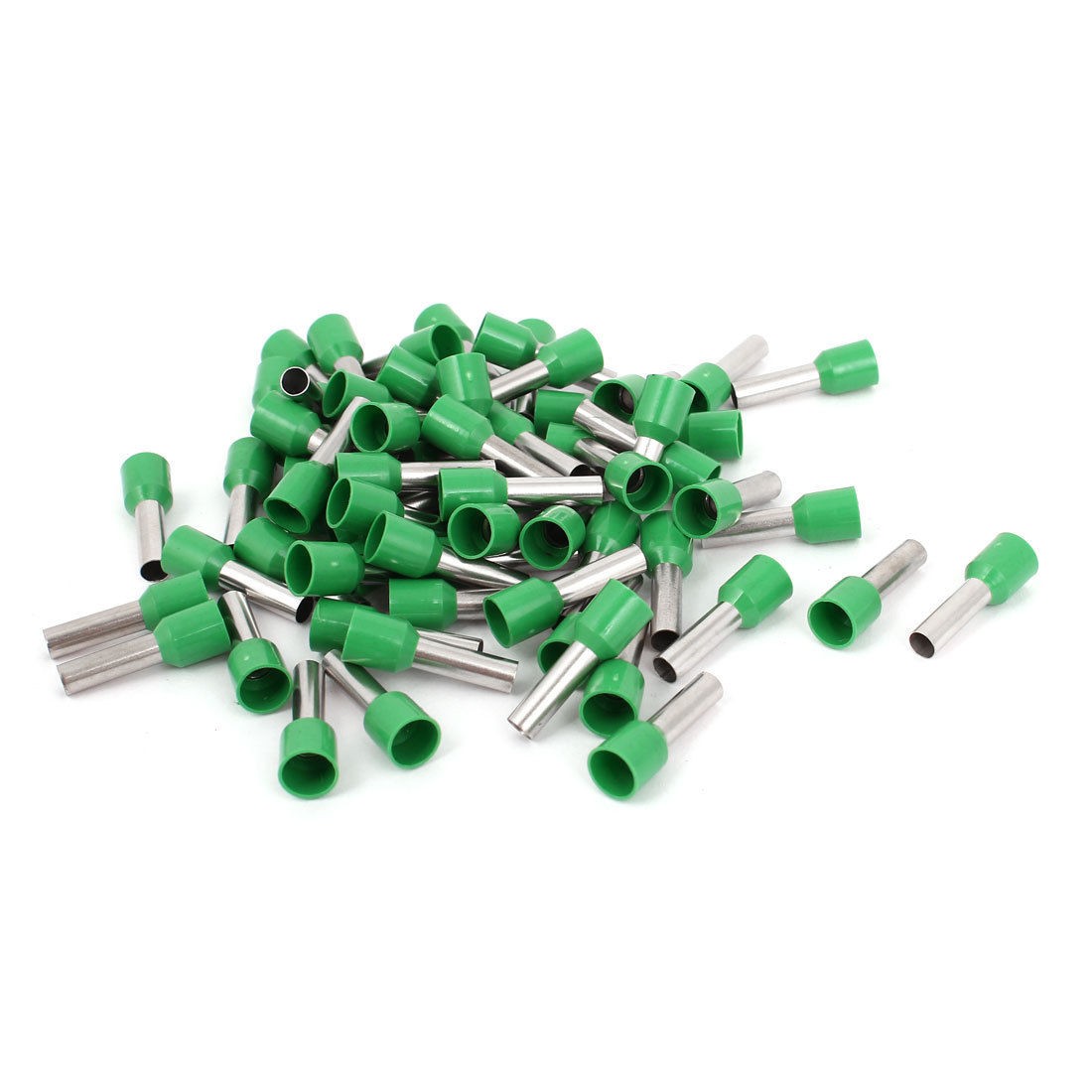 80 Pcs 6MM2 Crimp Wire End Terminal Insulated Bootlace Ferrule Connector Green