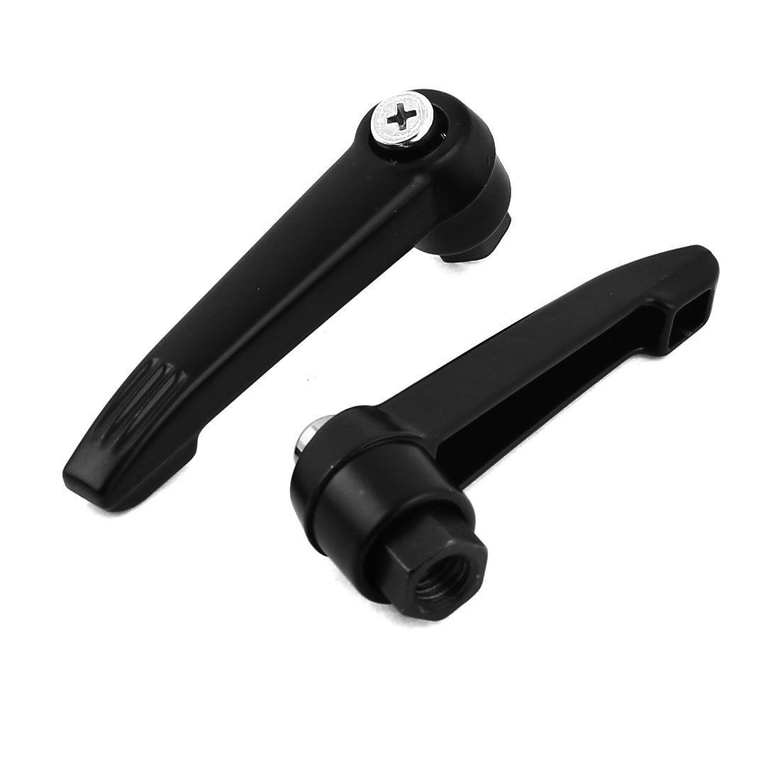 Machinery 8mm Dia Female Thread Adjustable Clamping Lever Handle 10cm Long 2 Pcs