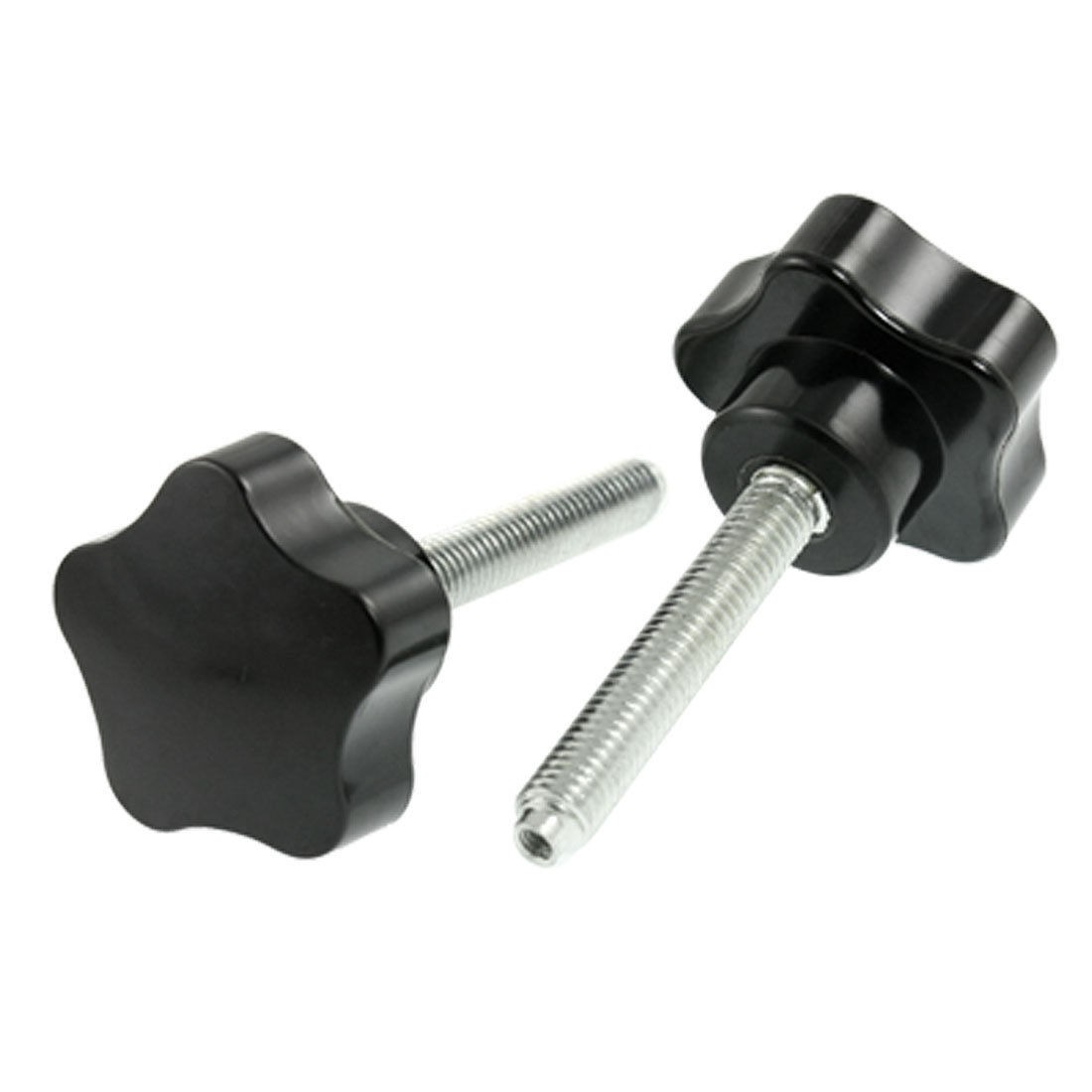 Replacement 8mm Male Thread 74mm Height Clamp Star Knob 2 Pcs