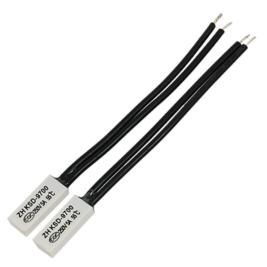 KSD9700 Normal Close 55 Celsius Thermostat Temperature Switch 2 Pcs