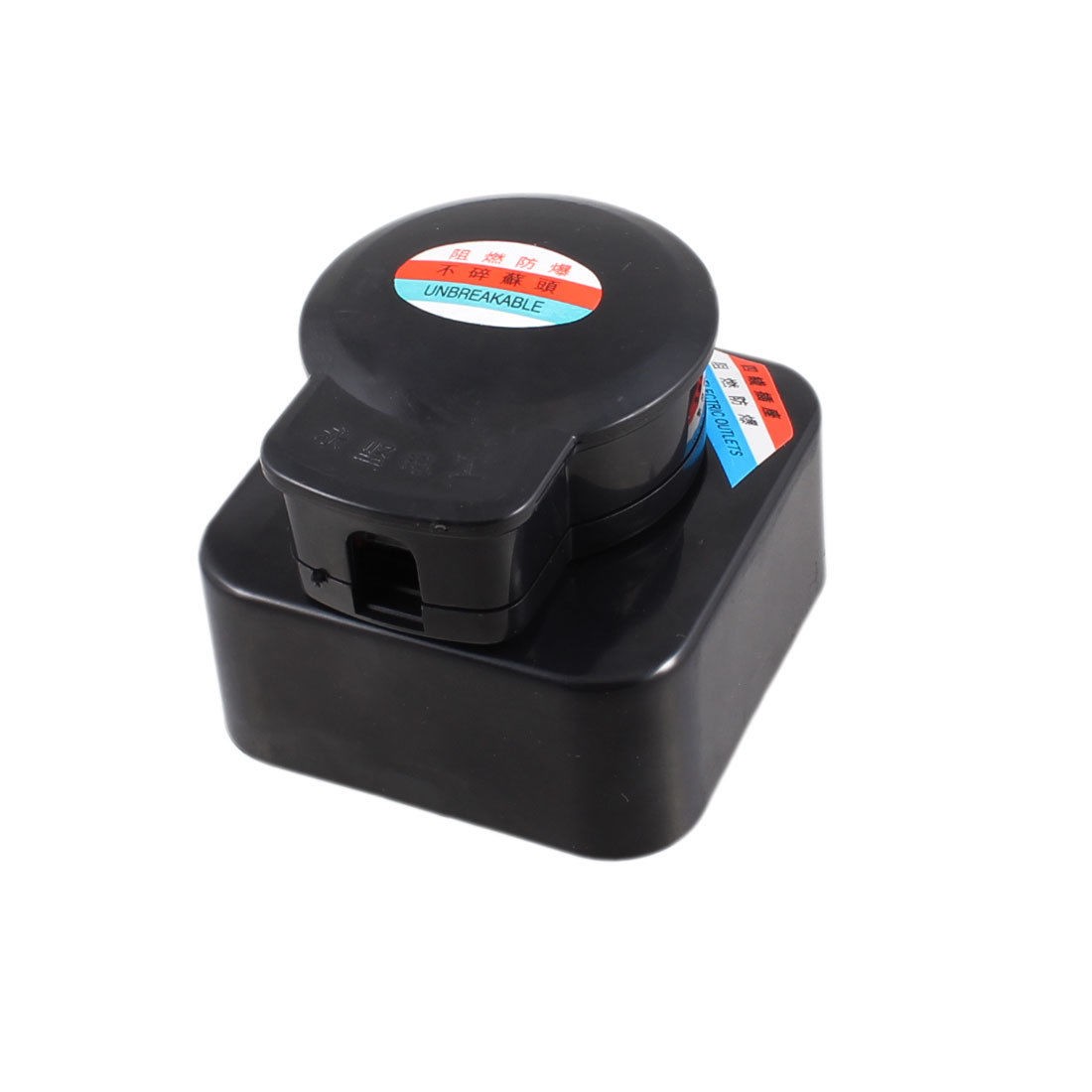 Black Plastic Housing 3 Phase 4 Round Pin Industrial Socket Plug Set 20A 380V AC