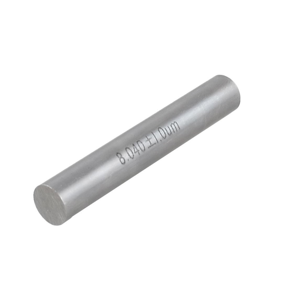 Hole Measuring 8.04mm Diameter Tungsten Carbide Pin Gauge Gauge Gray