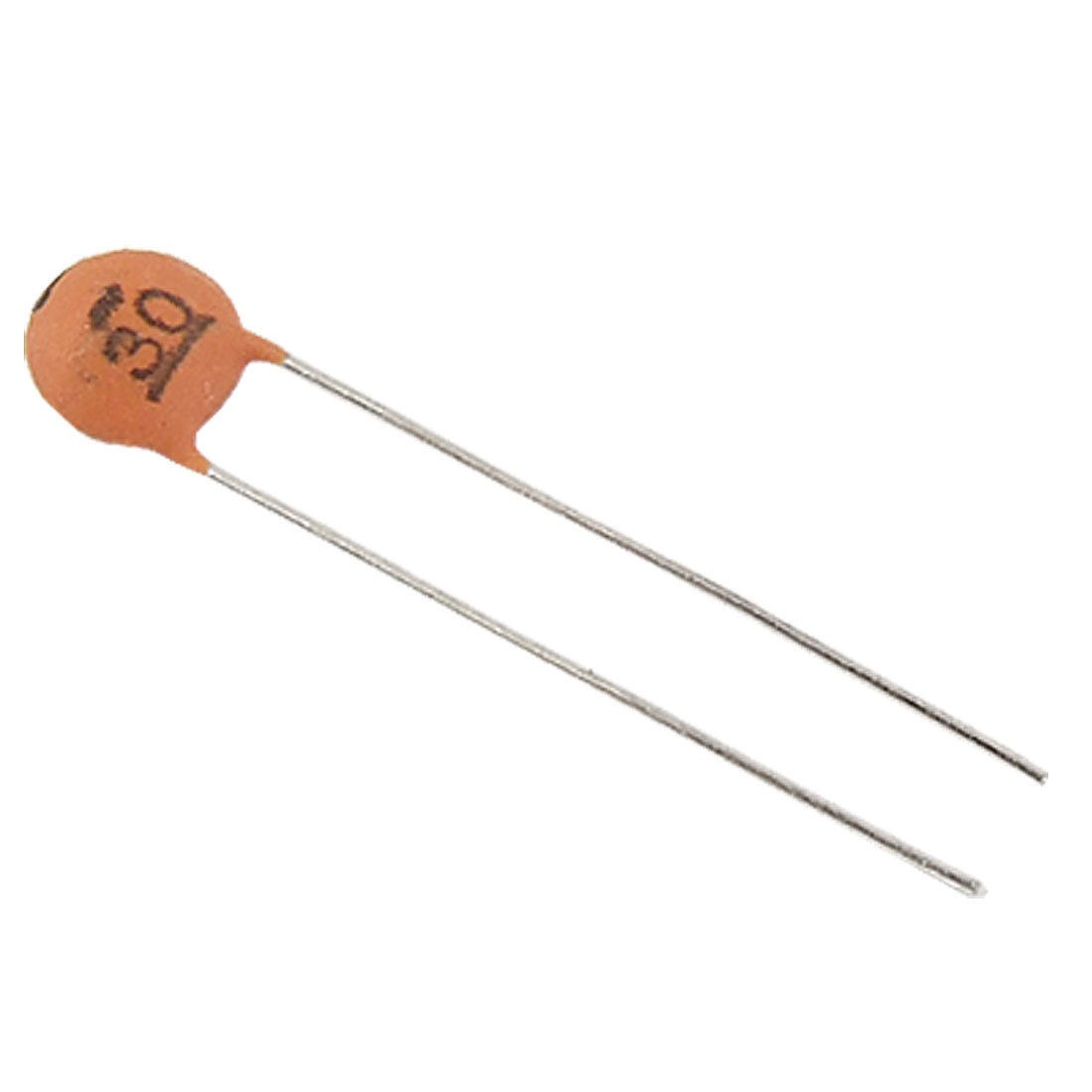 100 Pcs 30pF 50V 2.5mm Pitch Low Voltage Disc Ceramic Capacitors