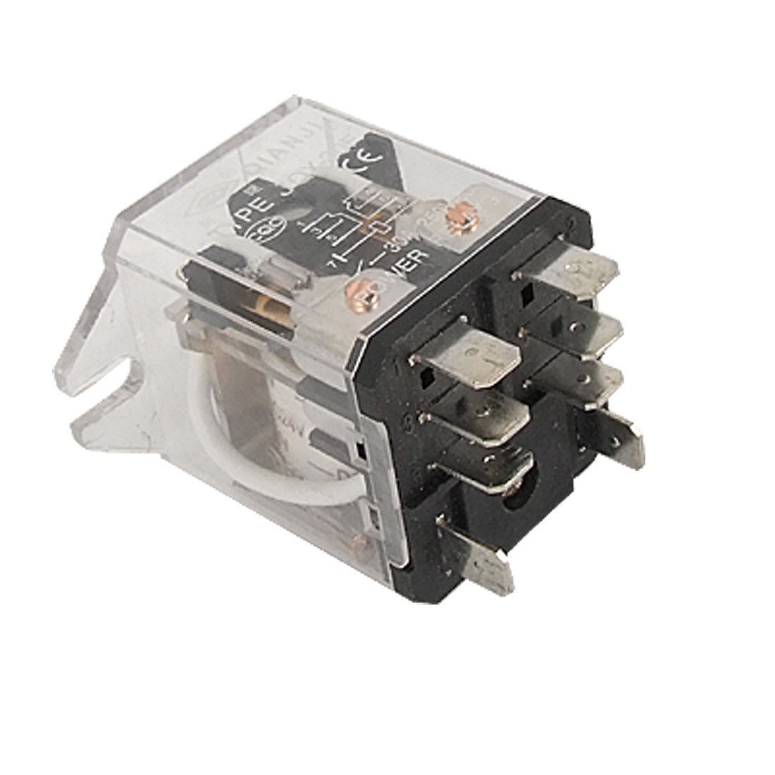 JQX-30F DC 24V Coil 30A 250V AC General Power Relay 8 Pin DPDT