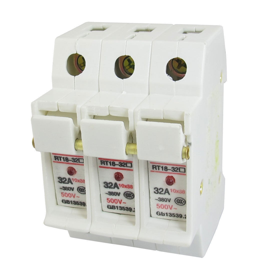 RT18-32X 3P 380V AC Cylindrical Fuse Holder with LED Light