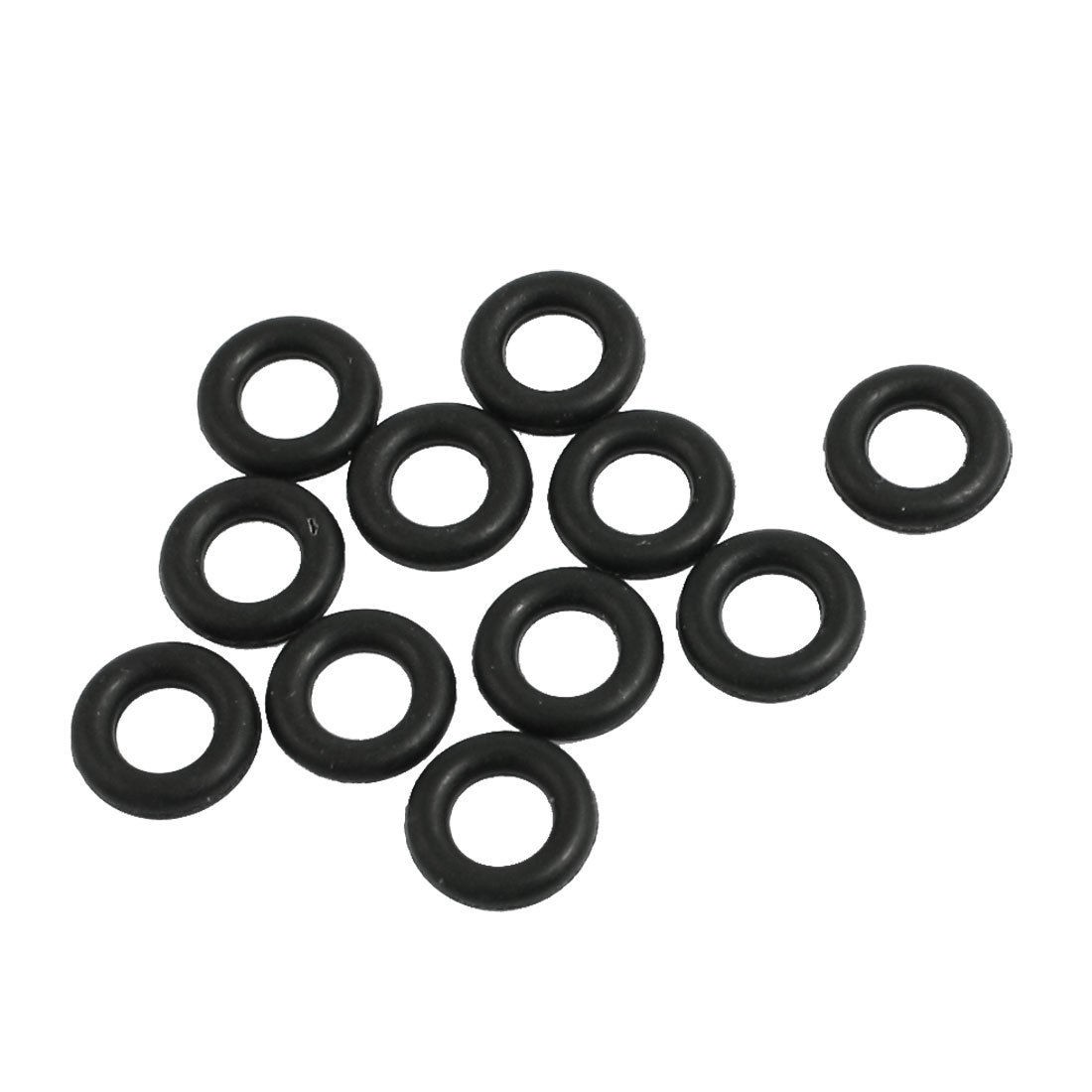 10 Pcs 10mm x 2.5mm Mechanical Rubber O Ring Oil Seal Gaskets