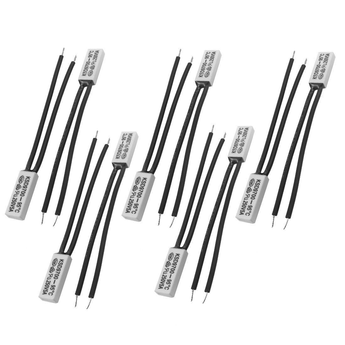 10 x KSD9700 95C N.C. Plastic Thermostat Temperature Control Switch