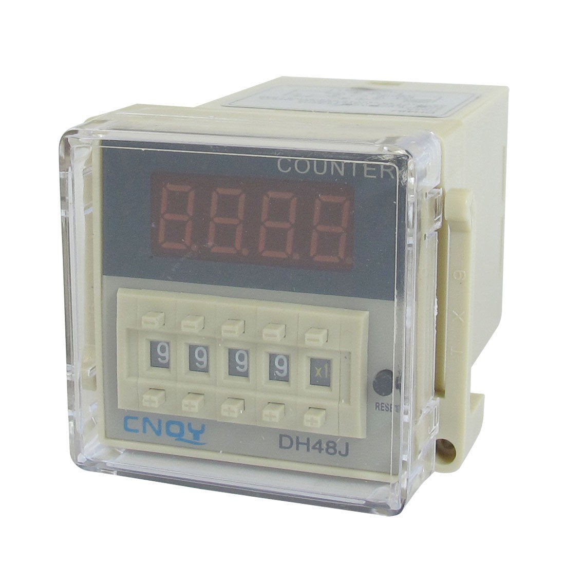 DH48J 1-999900 Digital Counter Relay LED Display AC/DC 24V 50/60Hz