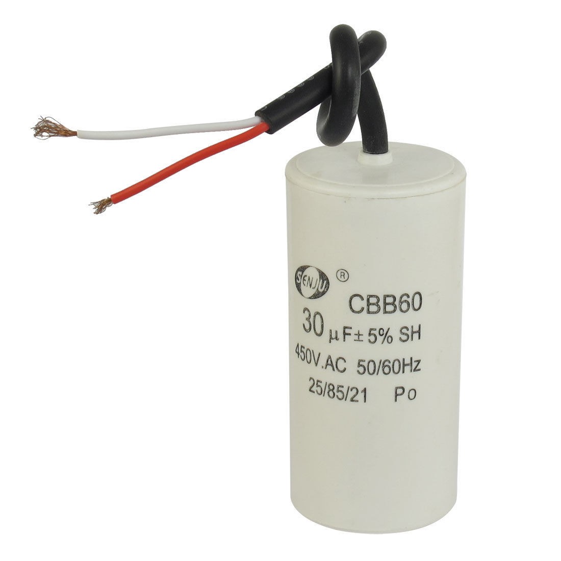 CBB60 AC 450V 30uF Cylindrical Non Polar Running Motor Capacitor