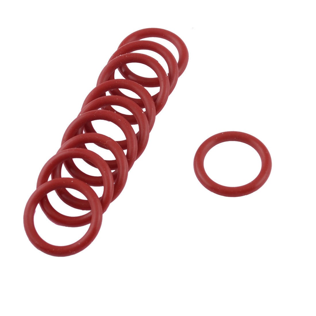 10pcs 19mm Outside Dia 2.5mm Thickness Industrial Rubber O Rings Seals