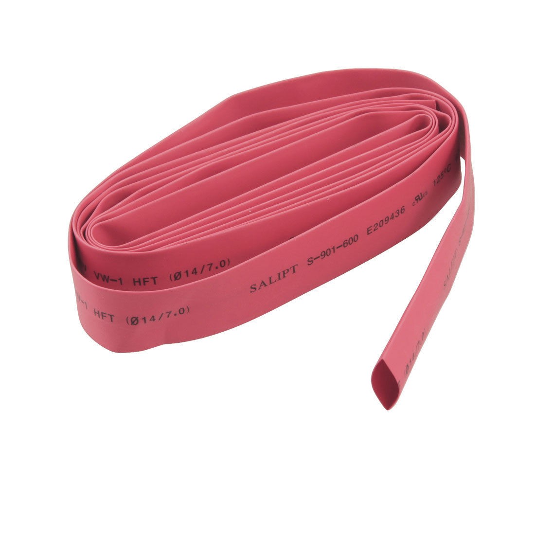 2M 6.5ft 14mm Dia Heat Shrinkable Tube Shrink Tubing Red