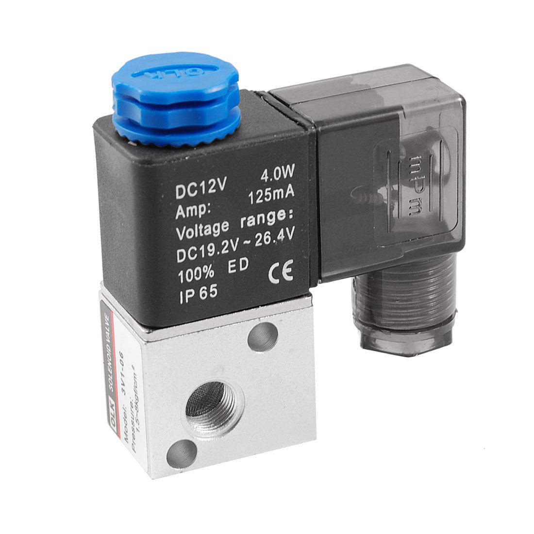 3V1 06 2 Position 3 Way Solenoid Valve DC 12V 4W 125mA