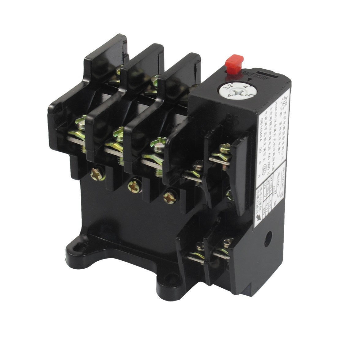 JR36-20 5Amp 3.2A-5A Adjustable 3 Pole Thermal Overload Relay 1NO 1NC