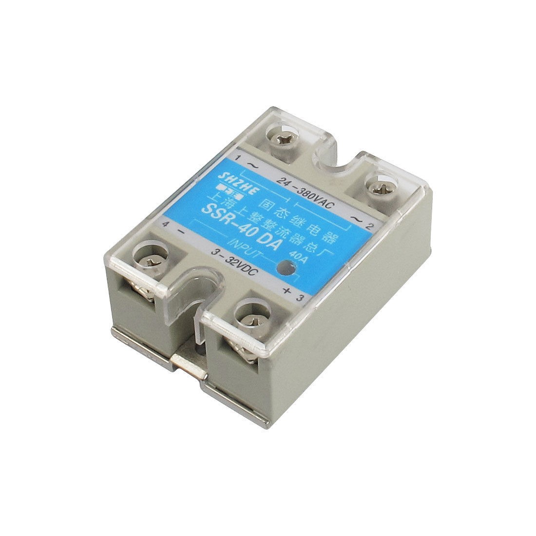 SSR-40DA DC to AC Covered Solid State Module Relay DC 3-32V AC 24-380V